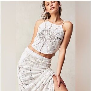 NWT Free People RAHI Jainsons Nautilus Maxi Skirt Set